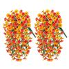 1/2/3/4Pcs Fall Hanging Artificial Morning Glory UV Resistant Realistic Fake Flower Wedding Party Indoor Outdoor Garden Wall Hanging Flower Decoration