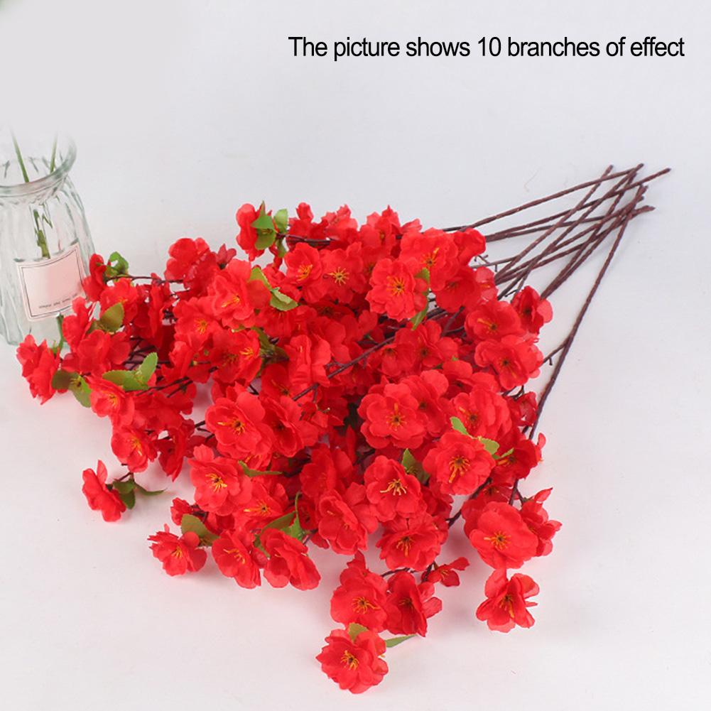 Peach Artificial Flowers Bouquet For Garden Party Wedding Marriage Decoration Home Room Decor Fake Flowers Table Vase Ornament