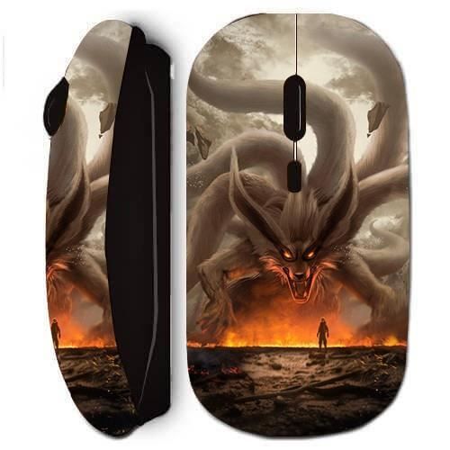 Wireless Mouse - Maniacase - Naruto Kurama - Black - Delivered with USB Receiver - Wireless Technology