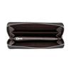 New COACH Zip Around Coated Canvas With Leather Card Holder, Wallet Regular Women's Black C4452-SVTSQ