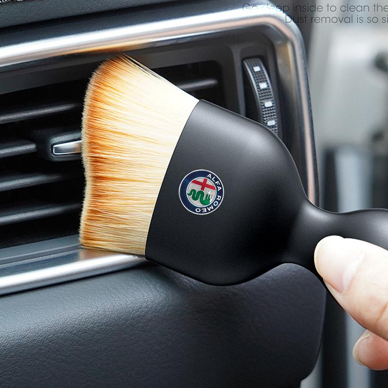 Car Cleaning Nano Brush Ultra Fine Fiber Dust Removal Brush For Alfa Romeo Giulietta Mito 159 Giulia Stelvio 156 147 TonaleTM6