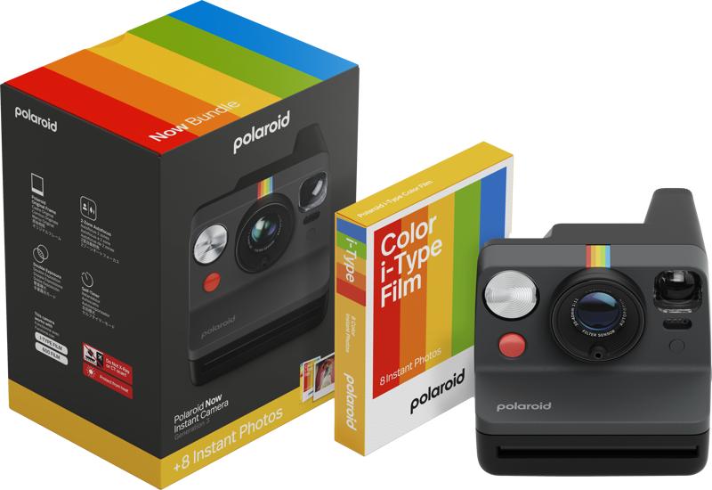 Super Merchant Polaroid Now Gen 3 Zwart + Kleurenfilm (8 foto's)