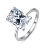 Tancise Classic 925 Sterling Silver  Zircon Ring Ladies Jewelry Wedding Promise Party Gift