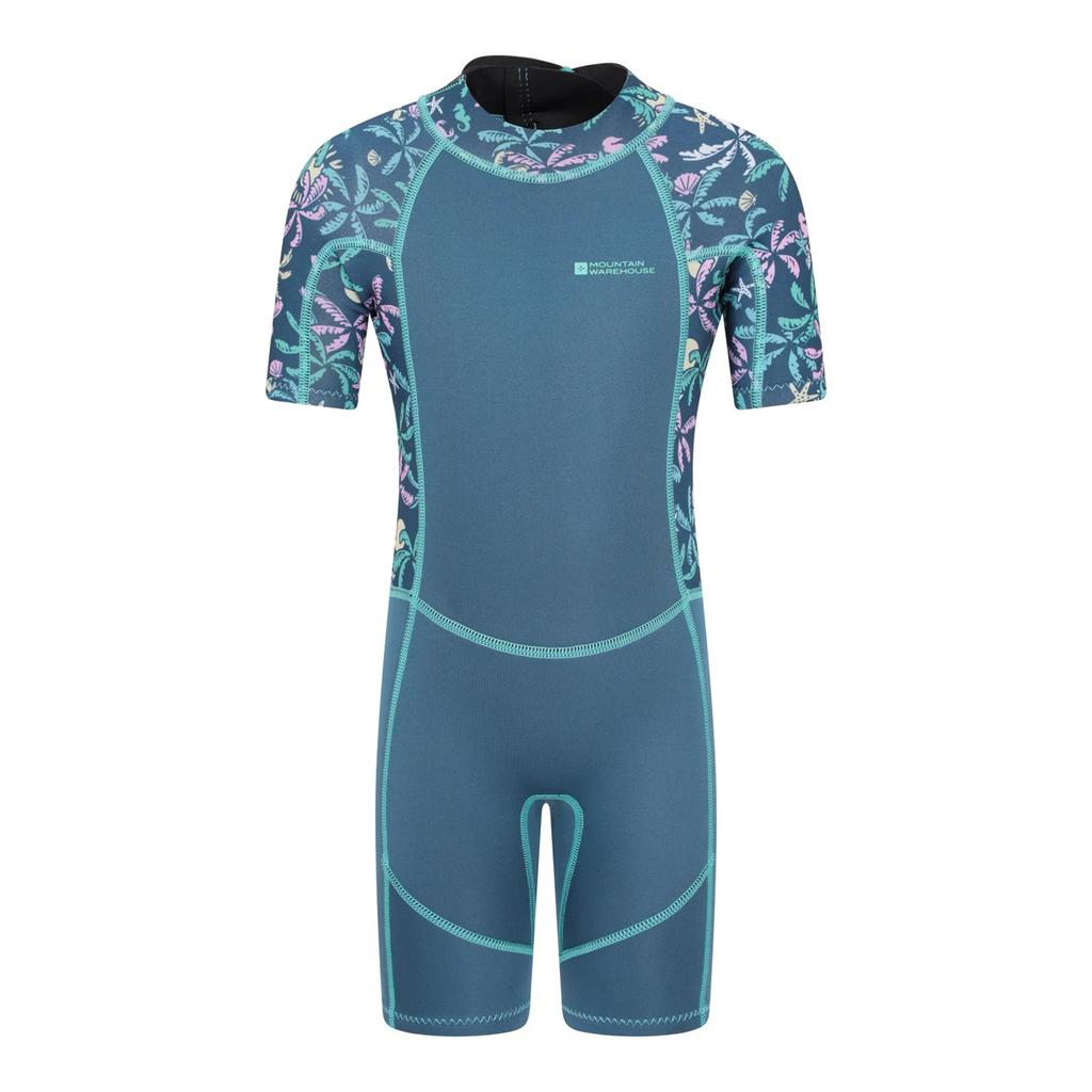 Mountain Warehouse Childrens/Kids Shorty Printed Wetsuit