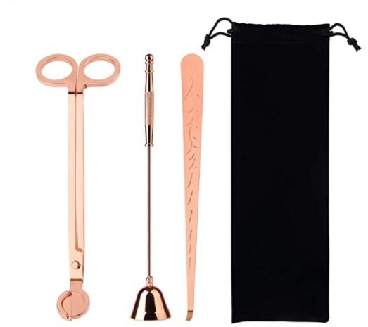 Hot Sale Candle Kit Accessory Wick Trimmer Cutter Scissors Stainless Steel Candle Extinguisher Sets