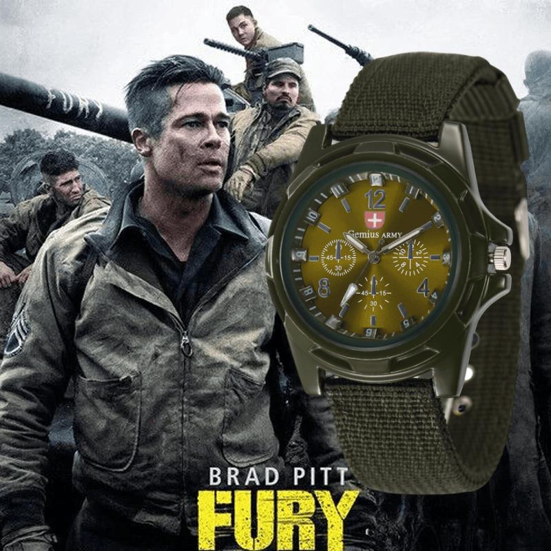 Watches Men Top Casual Military Quartz Sport Wristwatch Soft Nylon Band Male Clock Watch relogio masculino