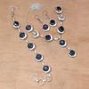 Tanzanite Quartz Gemstone Women's Unisex Jewelry Necklace Set 18-20''