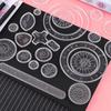28PCS Ruler Interlocking Drafting Tools Stationery Geometric Drawing Toys Set LM