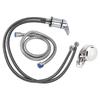 Shampoo Bed Faucet Sprayer Switch Set Zinc Alloy Chrome Plating for Club Beauty Salon Barbershop SPA