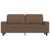 2 Seater Sofa In Brown 140 Cm Fabric