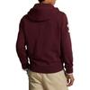 Polo Ralph Lauren Badge Stripe Number Print Hooded Pullover Long Sleeve Sweatshirt Men Sweatshirt Red MNPOKNI16823-180