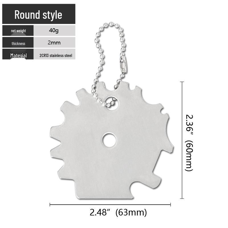 Multi-Functional Stainless Steel BBQ Grill Brush & Scraper - Thickened Crevice Cleaner