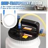3.94Ft Car Brake Bleeder Hose with Brake Bleeder Adapter,Soft Car Break Bleeders Hose for Maintenance of Automotive Brakes Systems,Translucent Cars