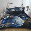 3d Duvet Cover Bedding Set 240x220 Twin Queen King Size Comforter Double Bed Quilt Cover 135 Euro Bed Linen Bedclothe Set Space