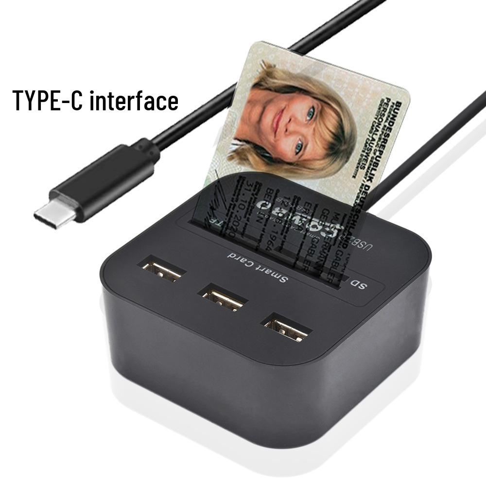 USB 2.0 Tip-C Akıllı Kart Okuyucu: IC, Banka, SIM, Kimlik ve CAC Kartları için Hepsi Bir Arada
