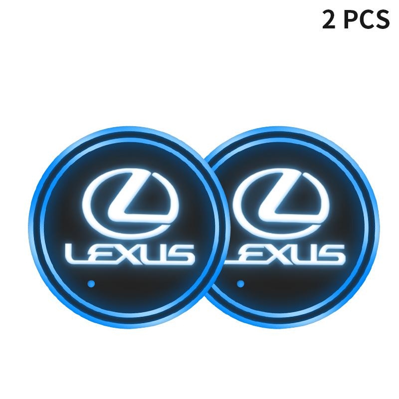 1/2pcs Car USB Charging Luminescent Cup Pad Interior Atmosphere Lamp for Lexus ES300 RX330 RX300 GS300 IS250 IS200 CT200h NX RX