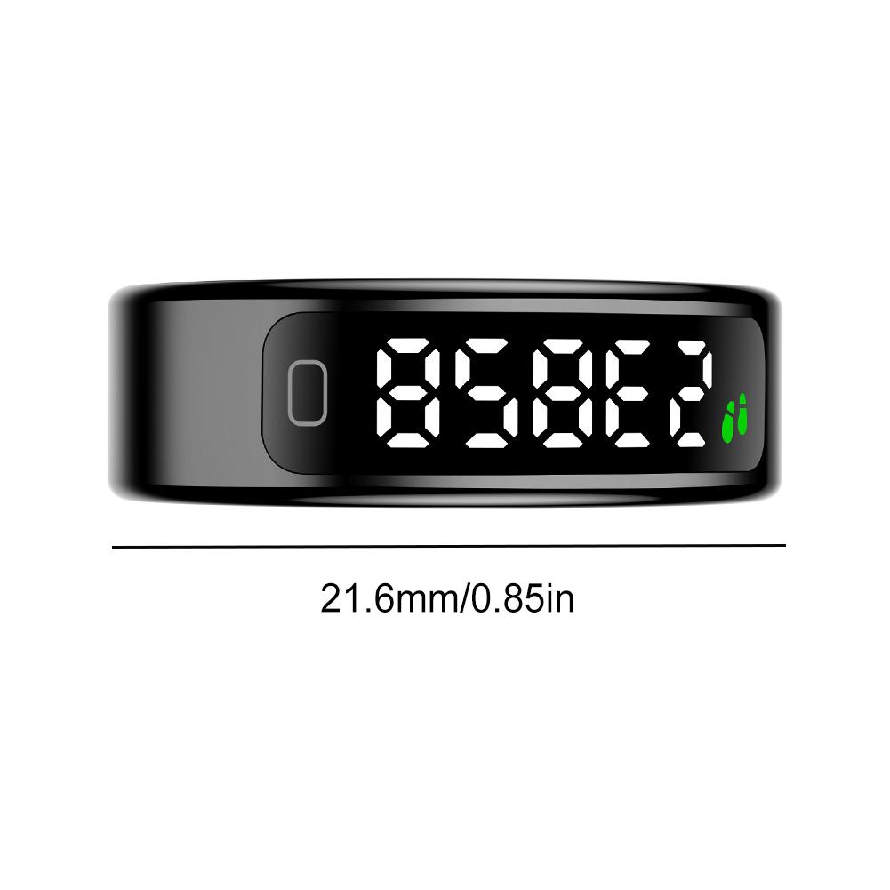 

New Smart Ring Health Tracker with Heart Rate Blood Oxygen Sleep Monitoring Health Monitor Display Screen With Charging Case