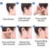 80Pcs No Trace V-Shape Face Lift Tape Invisible Adhesive Patches Smooth Wrinkle Fix Sagging Skin for Selfie Use