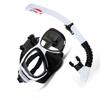 Snorkeling Mask with Action Cam Mount Dry Snorkel Set Comfortable Silicone Diving Goggle for Travel Easy Breathing