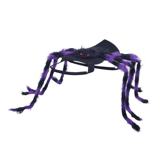 Kostým pavouka pro mazlíčky Halloween Huňatý Obří Simulační Pavouk Oblečení pro Kočky Malé Střední Psy Mazlíček Halloweenská Párty Cosplay Převlek Doplněk