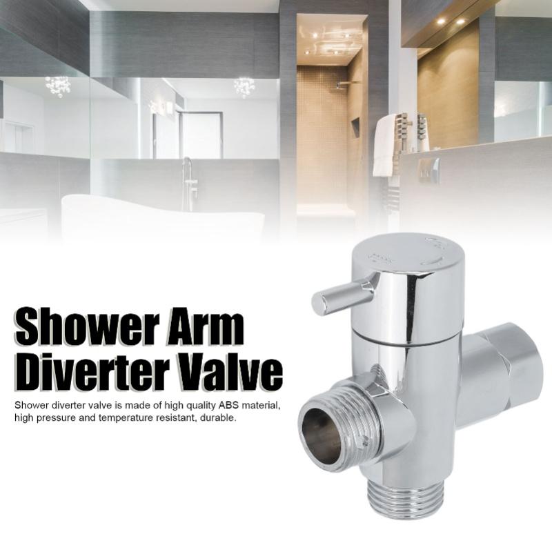 Shower Head Diverter Valve G1/2 Diverter Valve 3 Way For Hand Held Showerhead And Fixed Spray Head