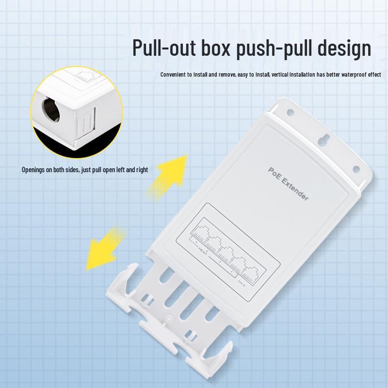 Standard Waterproof 1-to-4 PoE Repeater Camera AP Extender