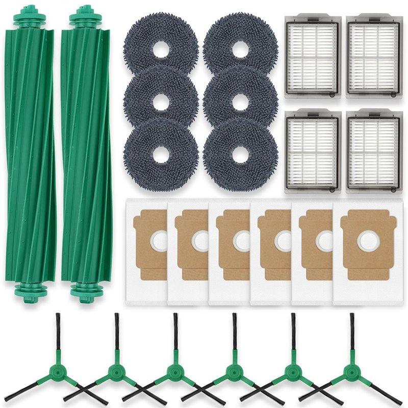 

A78E-Replacement Parts Kit For Irobot Roomba Plus 405 Combo/505 Combo- Brush, Mop, Filter, Bag Accessories For Robot Vacuums
