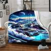 1pc Cloud Road Car Race Blanket Lightweight Flannel Blanket Throw Blanket For Sofa, Bed, Travel, Camping, Livingroom, Office, Couch