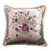 For Living Room Pillowslip Embroidery Pattern Car Interior Ornaments Silk Satin Sofa Couch Cushion Cover
