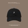 Korean Style Baseball Cap Sunscreen Cotton Peaked Hat All Match Embroidered 7 Cap  Streetwear
