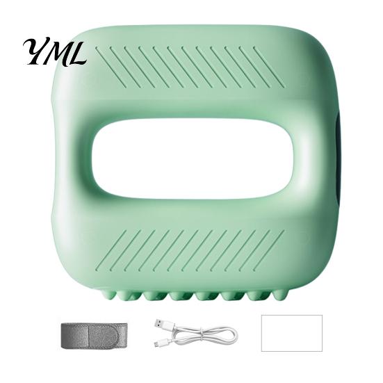 Thigh Vibration Relief Mini Electric Fascia Massager, Portable Muscle Relaxation Massage Ring with LCD Display, Adjustable Soothing Device Strap,