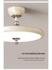 French Cream Medieval Wood Grain Wabi-Sabi Chandelier for Bedroom & Study