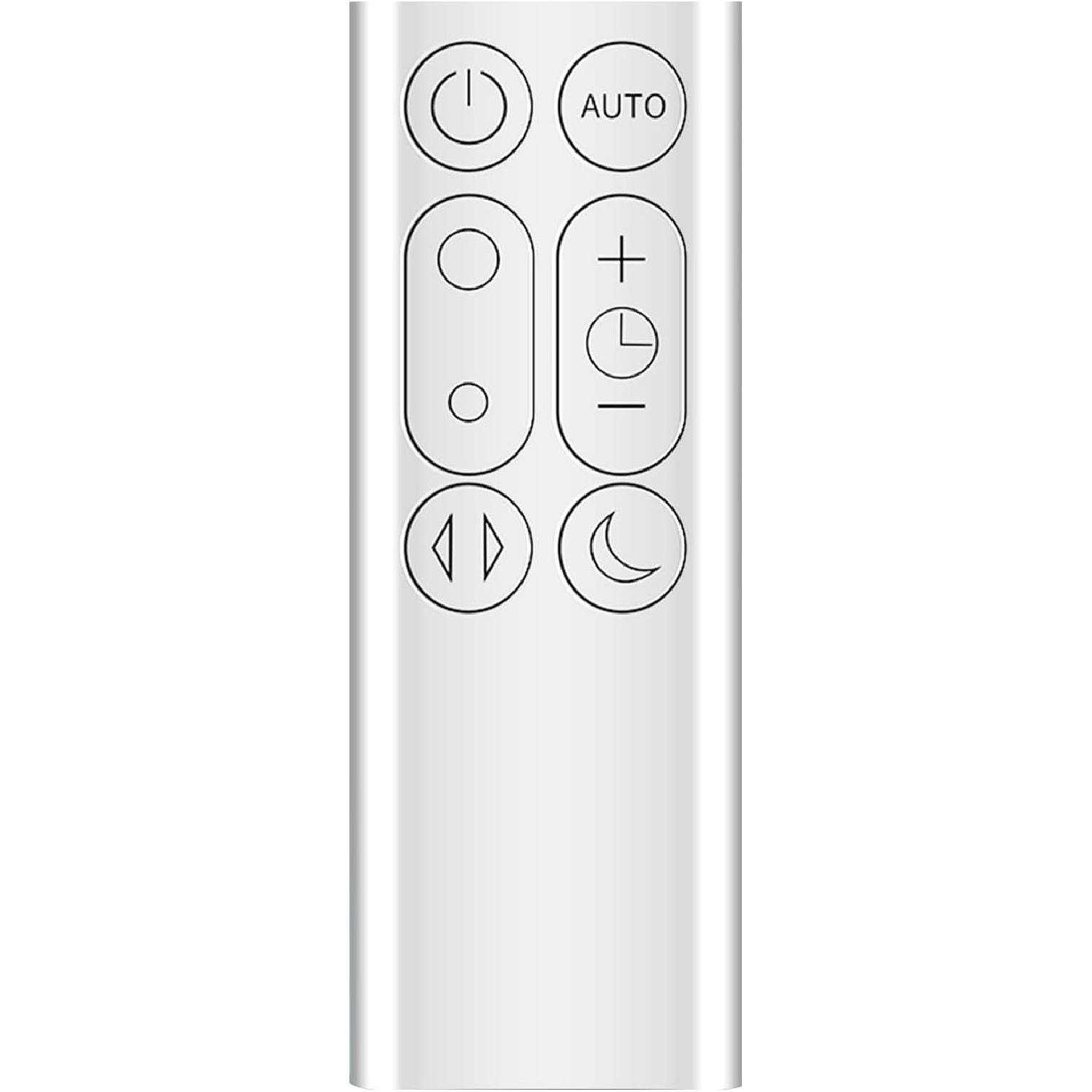 PZL New Replacement Remote Control for Dyson DP01 DP03 TP02 TP03 Pure Cool Link Purifying Fan, Part NO.967400-01 (Sliver)