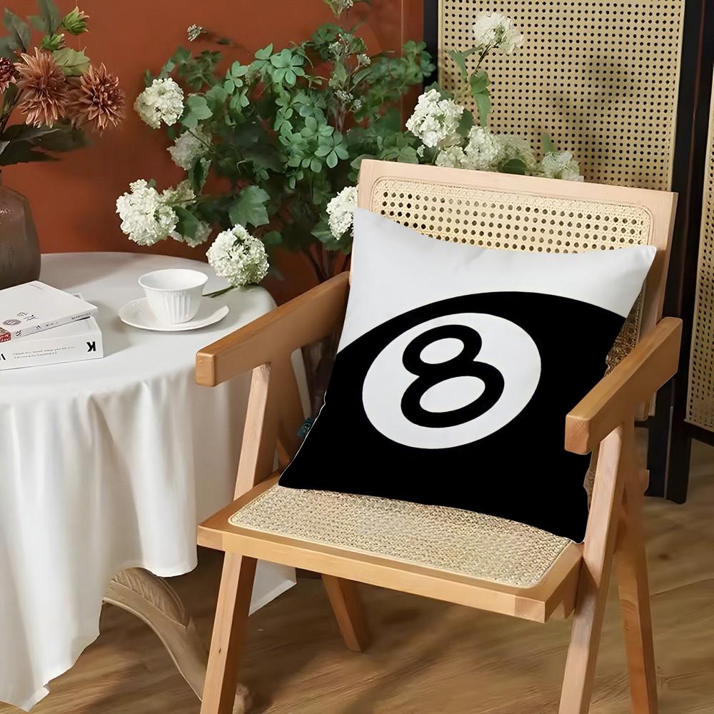 Fashion Black ball Cushion Cover Silky Short Plush Invisible Zipper Dustproof Sofa Pillow Case for Home Decor