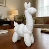 3D Printed Alpaca Figurine Horned Horse Statue Animal Sculpture Home Office Bedroom Desktop Decoration Ornament