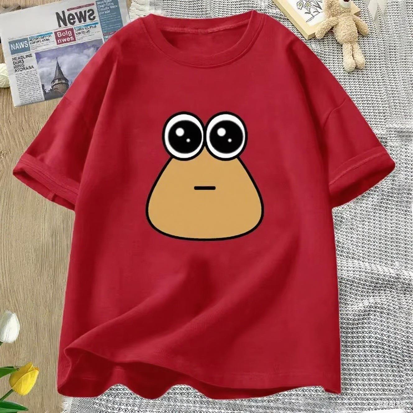 

Hungy Pou Uwu Graphic Print Tees Funny Oversized Men Women Short Sleeve Tshirt Clothing Streetwear Tee Shirt Tops Soft Cotton 4XL
