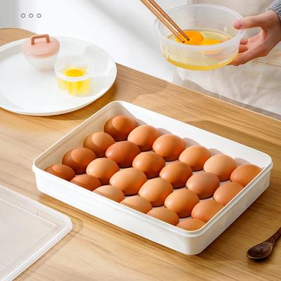 Bandeja de Huevos Anticaída de Plástico Juego de Platos de Comida Bandeja de Niveles Caja Conservadora de Alimentos con Tapa Contenedor de Huevos Almacenamiento y Organización de Cocina