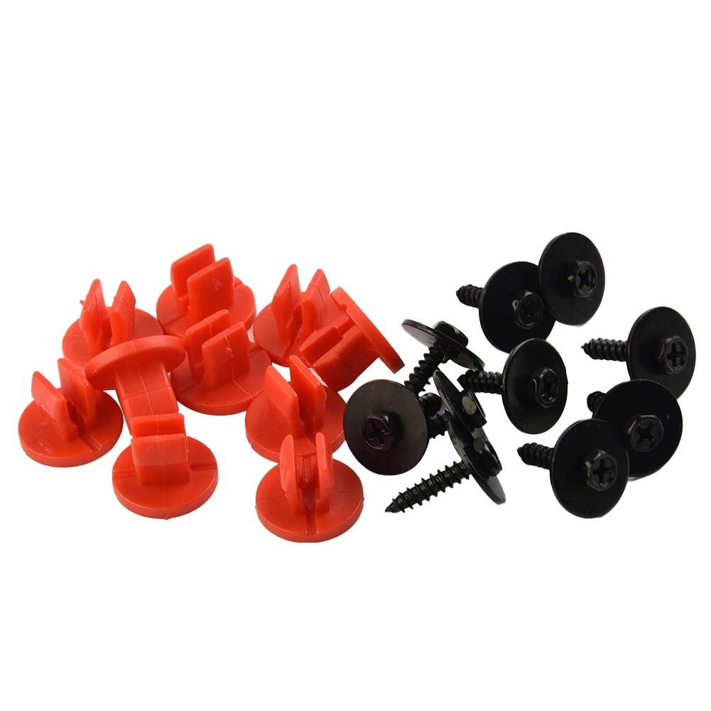20Pcs Car Engine Undertray Cover Clips Screws for R Jaguar for Ford Focus Ii 04-11 C-max 03-10 for Mondeo Mk3 00-07 Volvo S40 V50 S60 XC70