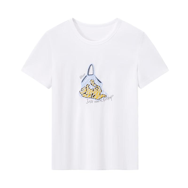 

Xiangying Women s Embroidered Puppy Short-Sleeve T-Shirt XL