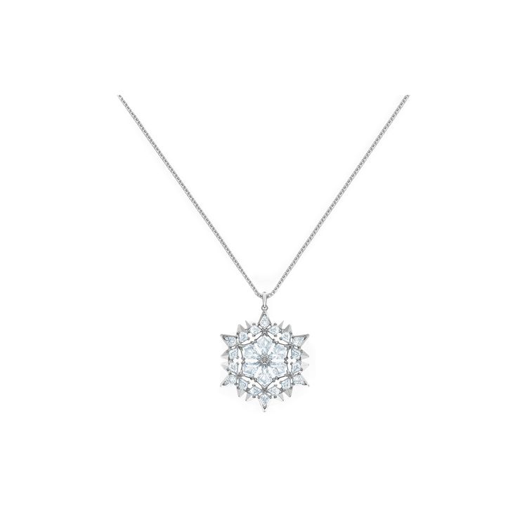 Swarovski Magic Romantic Snowflake Imitation Crystal Necklace Women necklace White-Gold 5498960