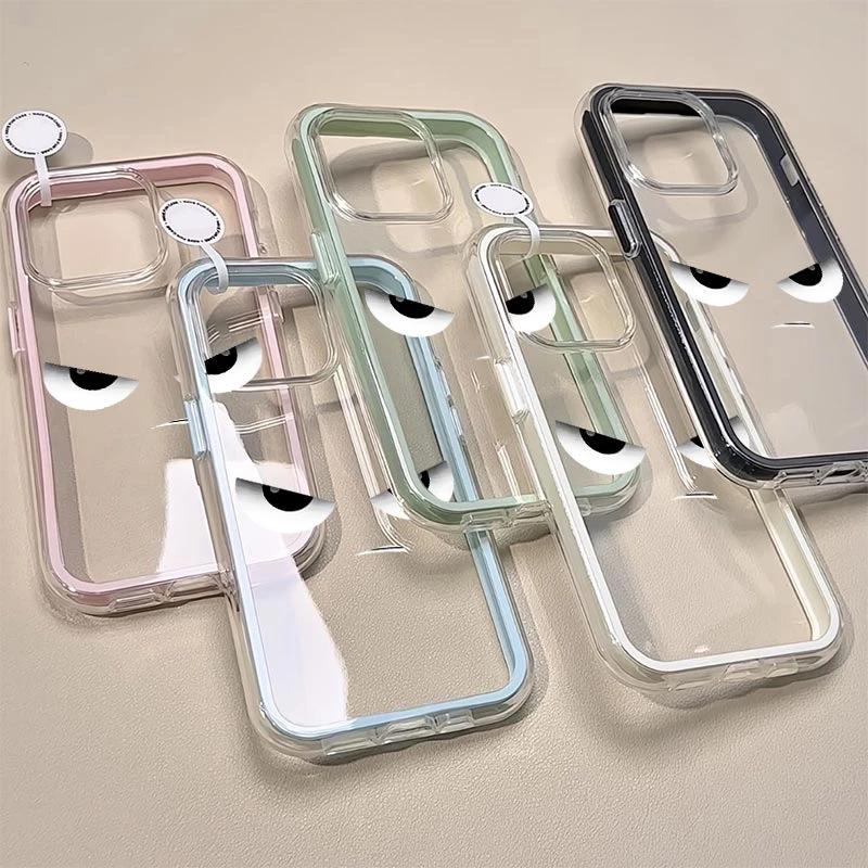 Fun milk fierce expression applies to Apple iPhone17 2-in-1 16Pro mobile phone case 14/15 personality 12 sets 13