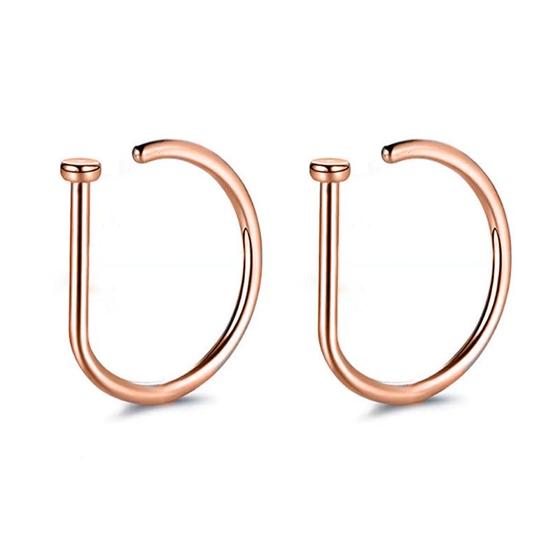 Cao Shi D-Shaped Unisex Punk Nose Ring – Stylish, Sexy, Multi-purpose Jewelry