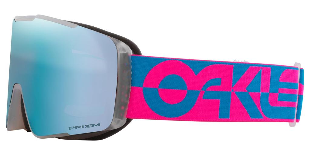 Oakley LINE MINER PRO L Asia Blue Duality Prizm Sapphire Iridium Prizm Iced Iridium One Size Goggles, Pink, Frame, & Lens,