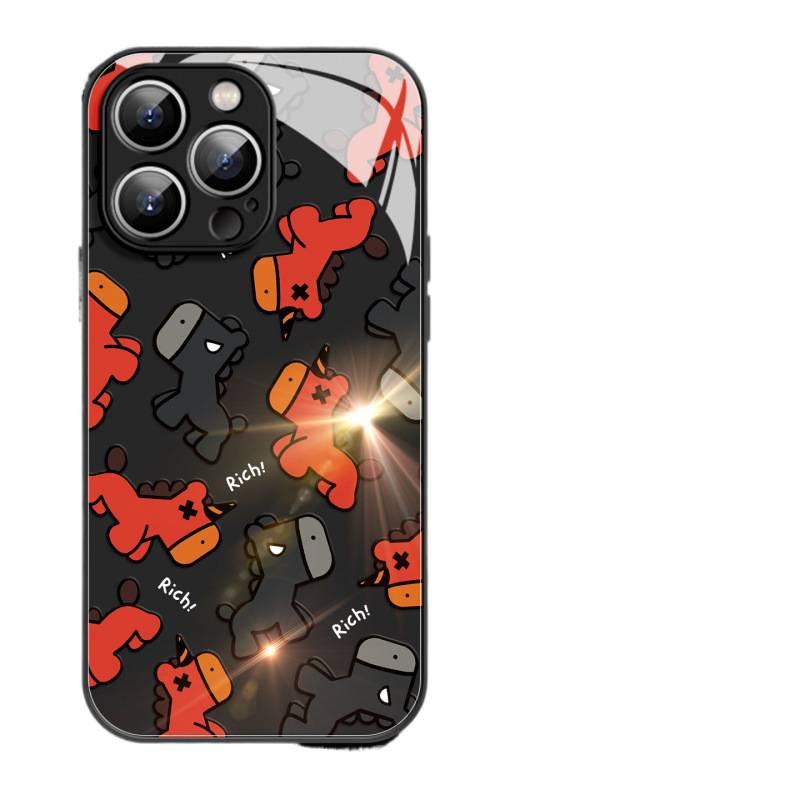 Applicable To Iphone17promax Mobile Phone Case Apple 16e Series Plus the New 15pro Glass 14 Advanced Sense