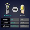 10 stk T10 LED Canbus W5W LED-pærer 168 194 Bilinteriørlys Signalpære Kupélyspære Leselys Skiltlys Auto 12V 6000K Hvite Pærer 7