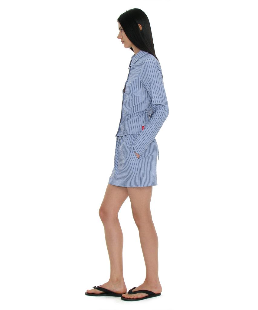 Partimento Woman Pwc Easy Mini Skirt_Sky Stripe