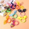 1/10PCS Hair Accessories Bunny Ears Hair Ropes Head Dress Ponytail Holder Lovely Rubber Band  Women