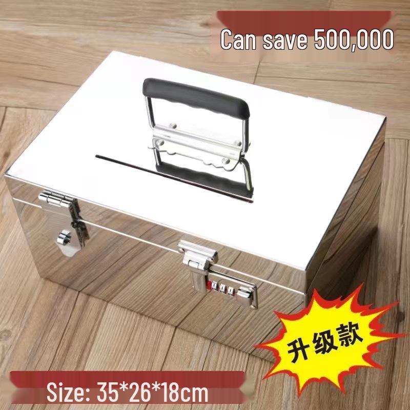 Extra Thick 304 Stainless Steel Password Money Bank Safe