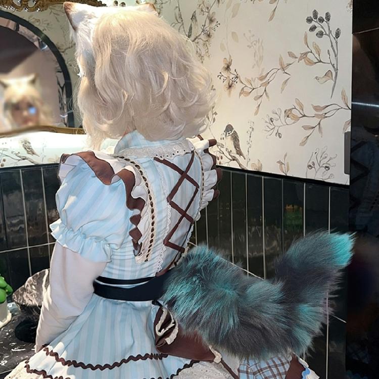 Coda Elettrica Mobile di Volpe, Coda Scodinzolante Controllata a Distanza Pelliccia Sintetica Coda di Lupo Volpe Gatto Costume Cosplay di Halloween Regalo