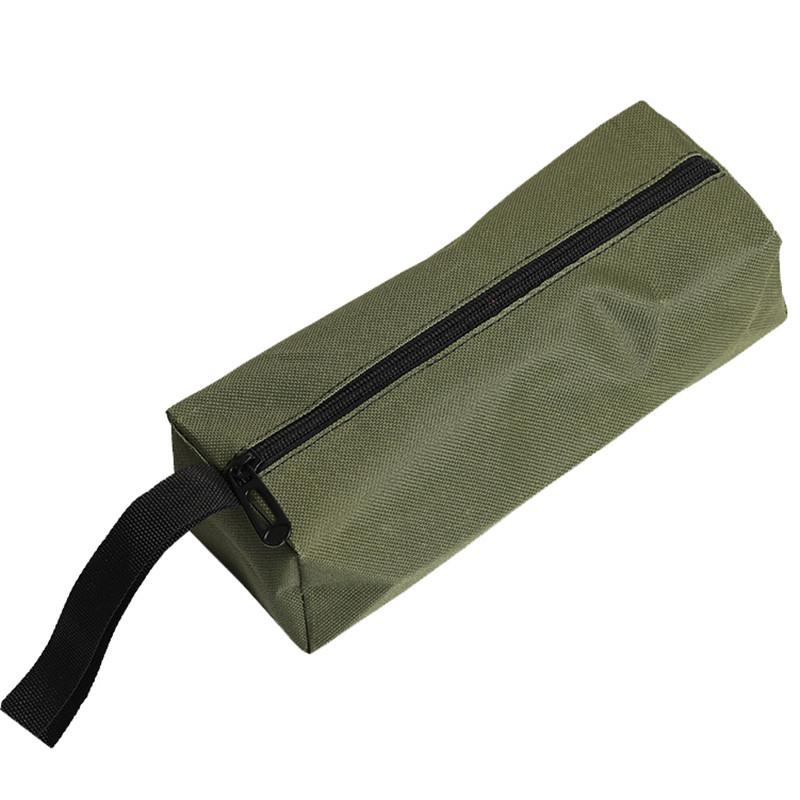 

Multifunctional Hand Tool Organizer Bag Thick Canvas Storage with Zipper for Small Tools Wrench Screwdriver Portable 25x8.5x7cm армия зеленый